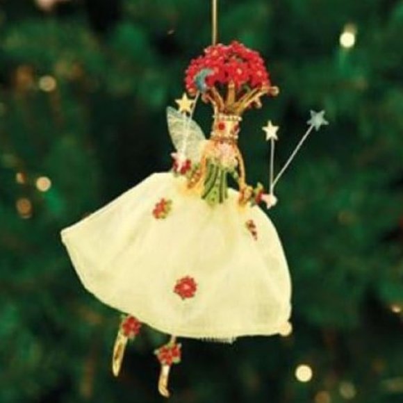 Patience Brewster 2010 Poinsettia Queen Ornament Aval Nov - Picture 1 of 6